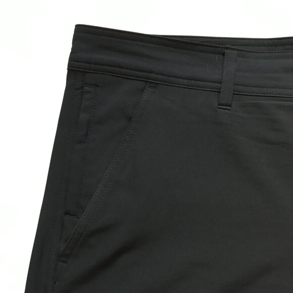 Columbia Regular Fit Flat Front Hybrid Shorts Mens 38 Black 10" Inseam Polyester - Picture 2 of 9